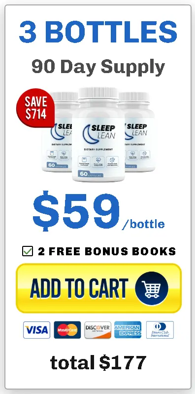 Buy Sleep Lean 3 bottles or 6 bottles with discount and free bonuses