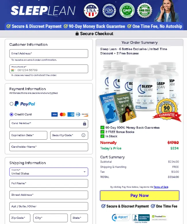 Order Sleep Lean online at discount price – official website only